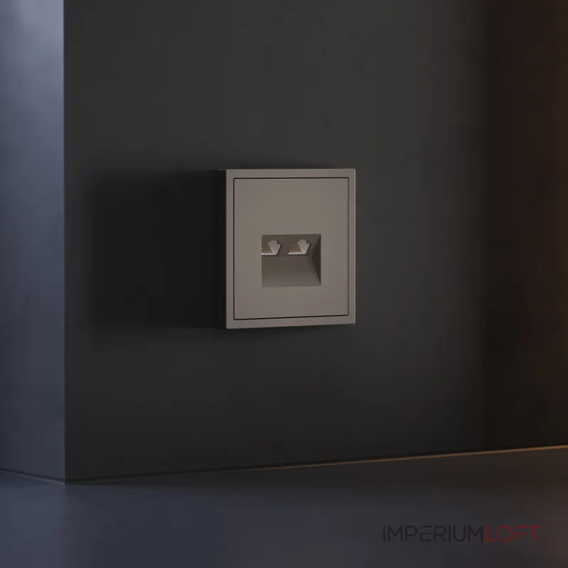 Накладка для розетки компьютерной двойной RJ45+RJ45 кат.6 S70 (капучино) Voltum VLS001414