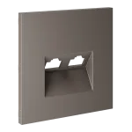Накладка для розетки компьютерной двойной RJ45+RJ45 кат.6 S70 (капучино) Voltum VLS001414