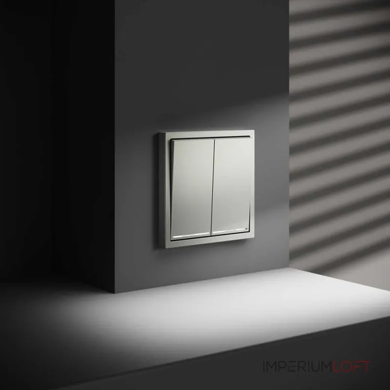 Проходной переключатель встраиваемый Voltum S70 двухклавишный с подсветкой 10А VLS020405 от ImperiumLoft Проходной переключатель встраиваемый Voltum S70 двухклавишный с подсветкой 10А VLS020405 от ImperiumLoft