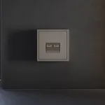 Накладка для розетки компьютерной двойной RJ45+RJ45 кат.6 S70 (капучино) Voltum VLS001414