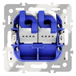 Механизм розетки компьютерной двойной RJ45+RJ45 кат.6 S70 Voltum VLS0602M
