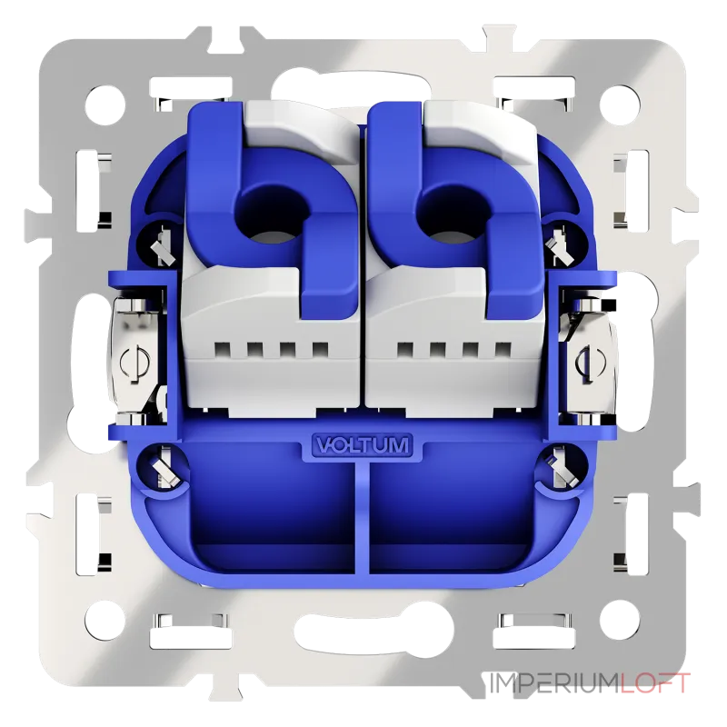 Механизм розетки компьютерной двойной RJ45+RJ45 кат.6 S70 Voltum VLS0602M