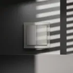 Перекрестный переключатель встраиваемый S70 двухклавишный 10А (шелк) Voltum VLS020504