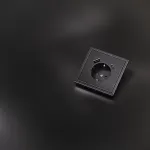 Накладка для розетки с заземлением и защитными шторками с USB A+C S70 (антрацит) Voltum VLSM001012