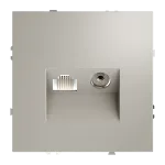 Розетка телевизионная встраиваемая S70 TV+RJ45 кат. 6 (кашемир) Voltum VLS060703