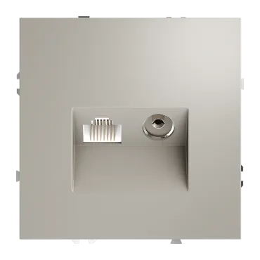 Розетка телевизионная встраиваемая S70 TV+RJ45 кат. 6 (кашемир) Voltum VLS060703 Розетка телевизионная встраиваемая S70 TV+RJ45 кат. 6 (кашемир) Voltum VLS060703