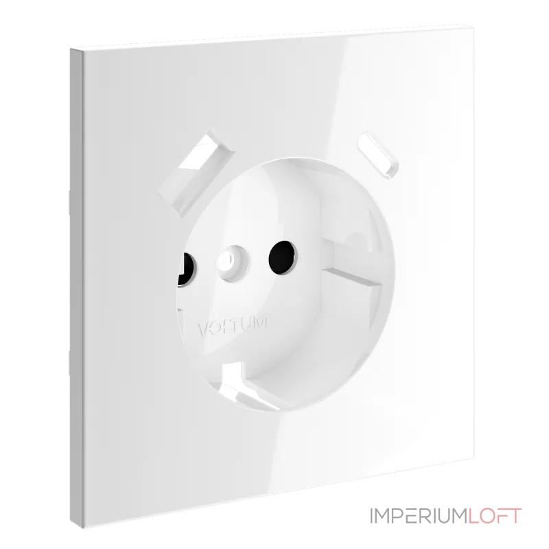 Накладка для розетки с заземлением и защитными шторками с USB A+C S70 (белый глянцевый) Voltum VLS001001 Накладка для розетки с заземлением и защитными шторками с USB A+C S70 (белый глянцевый) Voltum VLS001001