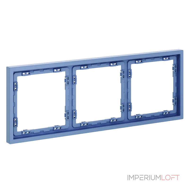 Рамка пластиковая S70 на 3 поста (деним) Voltum VLS100315 Рамка пластиковая S70 на 3 поста (деним) Voltum VLS100315