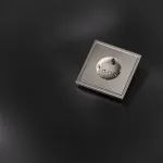 Накладка для розетки с заземлением S70 (никель) Voltum VLSM000611
