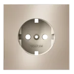 Накладка для розетки с заземлением S70 (платина) Voltum VLSM000610