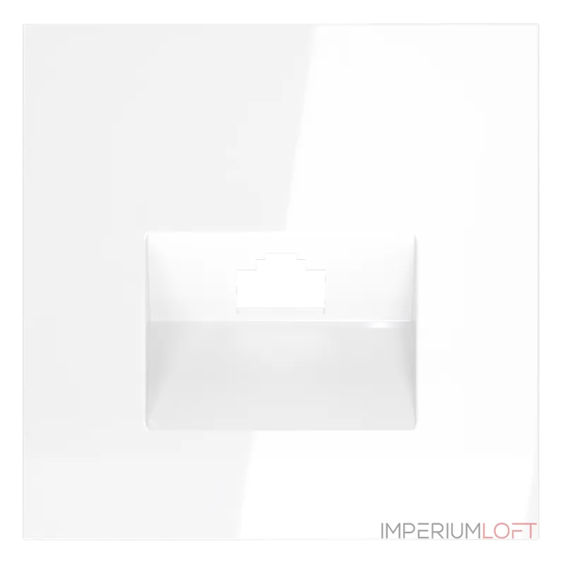 Накладка для розетки компьютерной RJ45 кат.6 S70 (белый глянцевый) Voltum VLS001301 Накладка для розетки компьютерной RJ45 кат.6 S70 (белый глянцевый) Voltum VLS001301