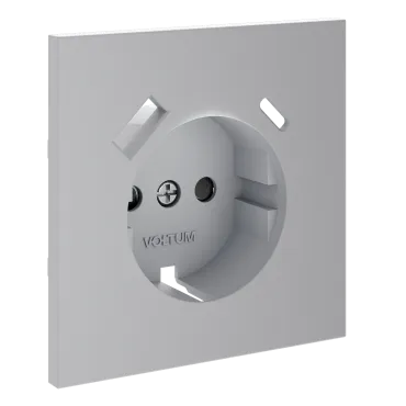 Накладка для розетки с заземлением и защитными шторками с USB A+C S70 (серый) Voltum VLS001016 Накладка для розетки с заземлением и защитными шторками с USB A+C S70 (серый) Voltum VLS001016