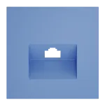 Накладка для розетки компьютерной RJ45 кат.6 S70 (деним) Voltum VLS001315