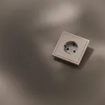 Накладка для розетки с заземлением S70 (платина) Voltum VLSM000610