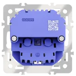 Механизм розетки с заземлением и защитными шторками 16А с USB A+C S70 Voltum VLS0405M