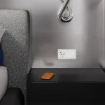 Накладка для розетки с заземлением и защитными шторками с USB A+C S70 (хлопок) Voltum VLS001013