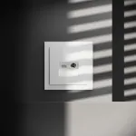 Розетка телевизионная встраиваемая S70 TV+RJ45 кат. 6 (белый глянцевый) Voltum VLS060701