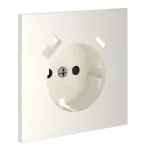 Накладка для розетки с заземлением и защитными шторками с USB A+C S70 (хлопок) Voltum VLS001013