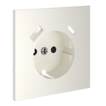 Накладка для розетки с заземлением и защитными шторками с USB A+C S70 (хлопок) Voltum VLS001013