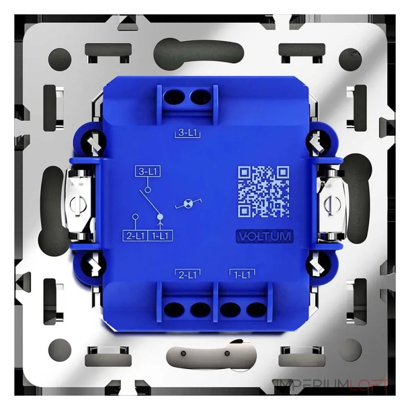 Проходной переключатель встраиваемый Voltum S70 одноклавишный с подсветкой 10А VLS010407 от ImperiumLoft Проходной переключатель встраиваемый Voltum S70 одноклавишный с подсветкой 10А VLS010407 от ImperiumLoft