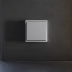Клавиша для выключателя/переключателя одноклавишного S70 (серый) Voltum VLS000116