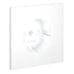 Накладка для розетки с заземлением S70 (белый матовый) Voltum VLS000602