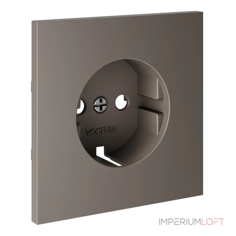 Накладка для розетки с заземлением S70 (капучино) Voltum VLS000614