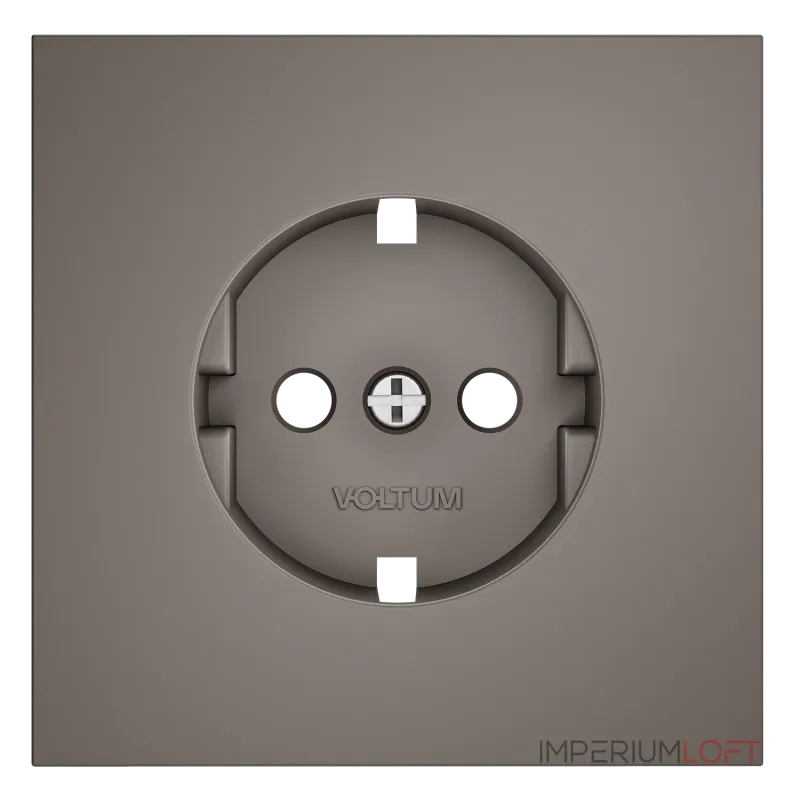 Накладка для розетки с заземлением S70 (капучино) Voltum VLS000614
