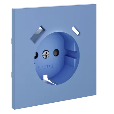 Накладка для розетки с заземлением и защитными шторками с USB A+C S70 (деним) Voltum VLS001015 Накладка для розетки с заземлением и защитными шторками с USB A+C S70 (деним) Voltum VLS001015