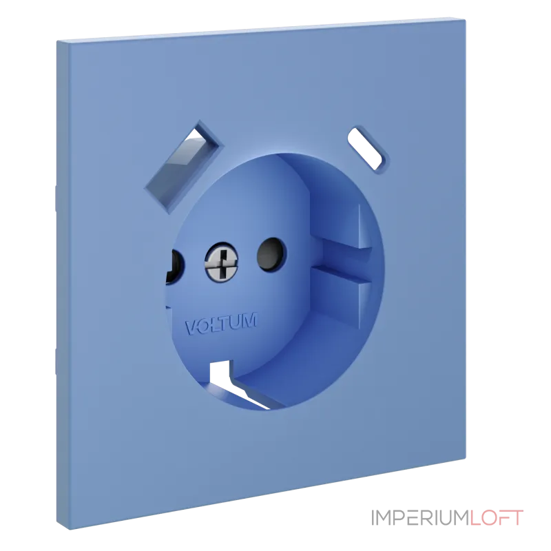 Накладка для розетки с заземлением и защитными шторками с USB A+C S70 (деним) Voltum VLS001015 Накладка для розетки с заземлением и защитными шторками с USB A+C S70 (деним) Voltum VLS001015