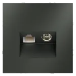 Розетка телевизионная встраиваемая S70 TV+RJ45 кат. 6 (титан) Voltum VLS060706