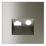 Накладка для розетки TV+RJ45 кат. 6 S70 (шелк) Voltum VLS002704
