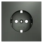 Накладка для розетки с заземлением S70 (титан) Voltum VLS000606