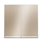 Клавиши для выключателя/переключателя двухклавишного с подсветкой S70 (платина) Voltum VLSM000410