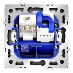 Розетка телевизионная встраиваемая S70 TV+RJ45 кат. 6 (графит) Voltum VLS060707