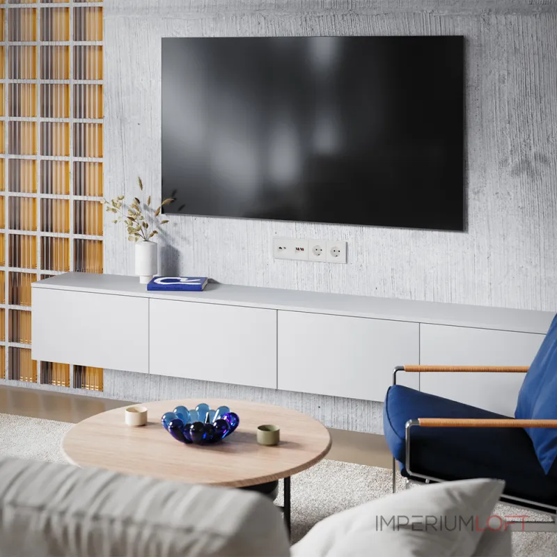 Накладка для розетки TV+RJ45 кат. 6 S70 (хлопок) Voltum VLS002713