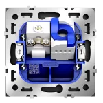 Розетка телевизионная встраиваемая S70 TV+RJ45 кат. 6 (черный матовый) Voltum VLS060708