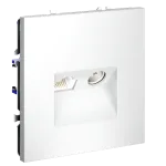 Розетка телевизионная встраиваемая S70 TV+RJ45 кат. 6 (белый матовый) Voltum VLS060702