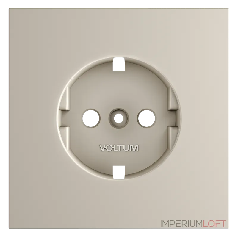 Накладка для розетки с заземлением S70 (кашемир) Voltum VLS000603 Накладка для розетки с заземлением S70 (кашемир) Voltum VLS000603