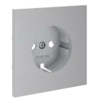 Накладка для розетки с заземлением S70 (серый) Voltum VLS000616