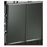 Выключатель встраиваемый Voltum S70 двухклавишный с подсветкой 10А (титан) VLS020206 от ImperiumLoft