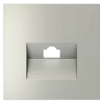 Накладка для розетки компьютерной RJ45 кат.6 S70 (сталь) Voltum VLS001305
