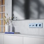 Накладка для розетки TV+RJ45 кат. 6 S70 (деним) Voltum VLS002715