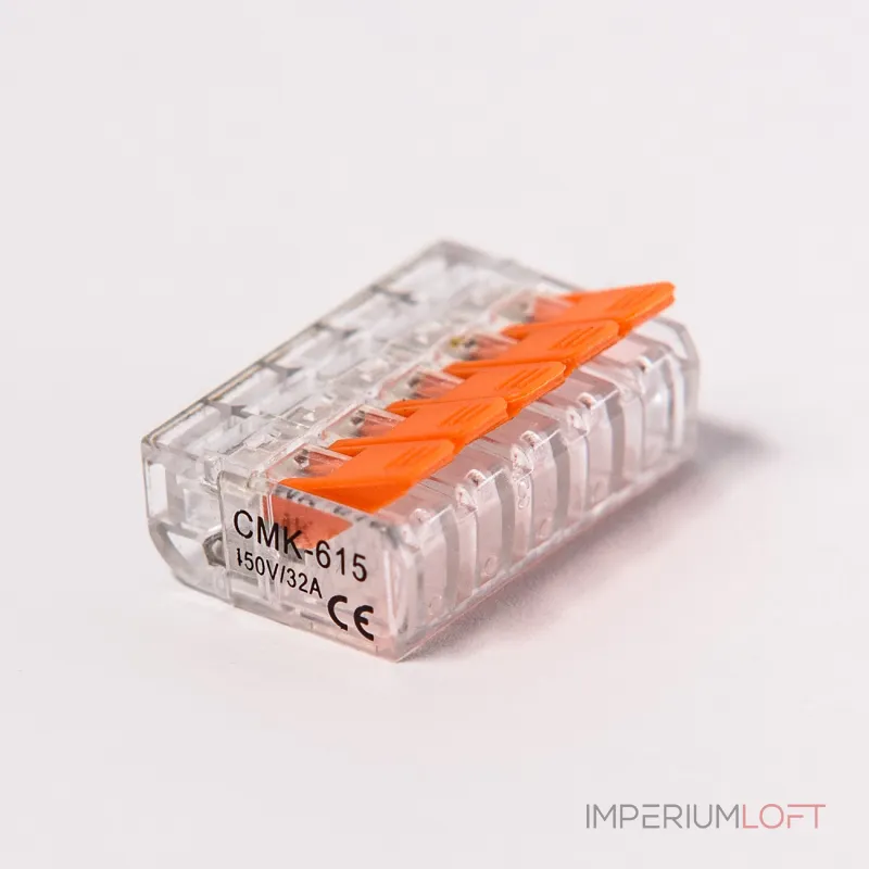 Коннектор WattMe CMK - 221-615 клемма 5-проводная от ImperiumLoft Коннектор WattMe CMK - 221-615 клемма 5-проводная от ImperiumLoft