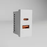Модульная розетка USB тип A+C Werkel W1272701