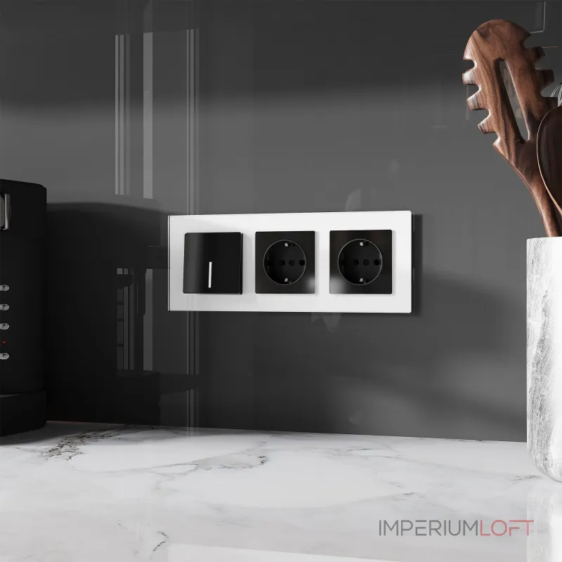 Розетка с заземлением Werkel a064041