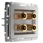 Акустическая розетка Werkel WL09-AUDIOx4