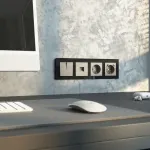 Розетка с заземлением. шторками и USB тип A+C Werkel a069465
