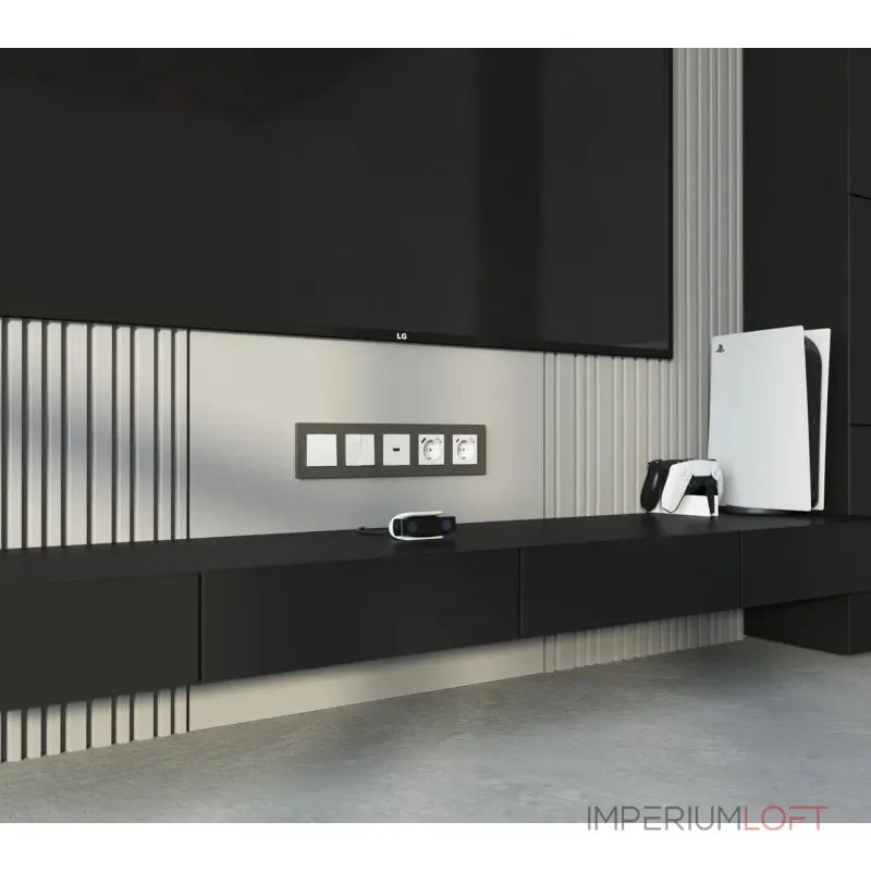 Рамка на 5 постов Slab Werkel a067788 Рамка на 5 постов Slab Werkel a067788