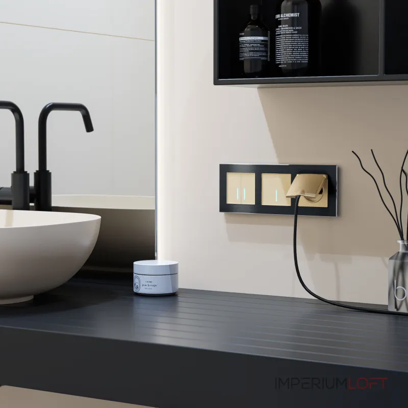 Умный сенсорный выключатель одноклавишный Werkel a048328 от ImperiumLoft Умный сенсорный выключатель одноклавишный Werkel a048328 от ImperiumLoft